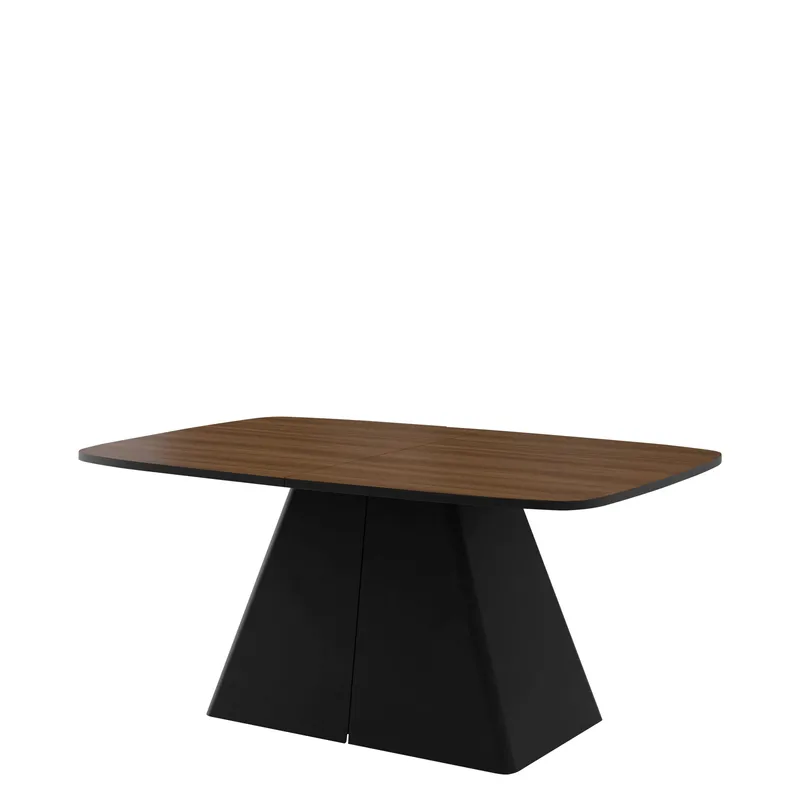 Novaj Spisebord uttrekkbart 180-256 cm - svart, brun - Møbler - Bord - Spisebord & kjøkkenbord