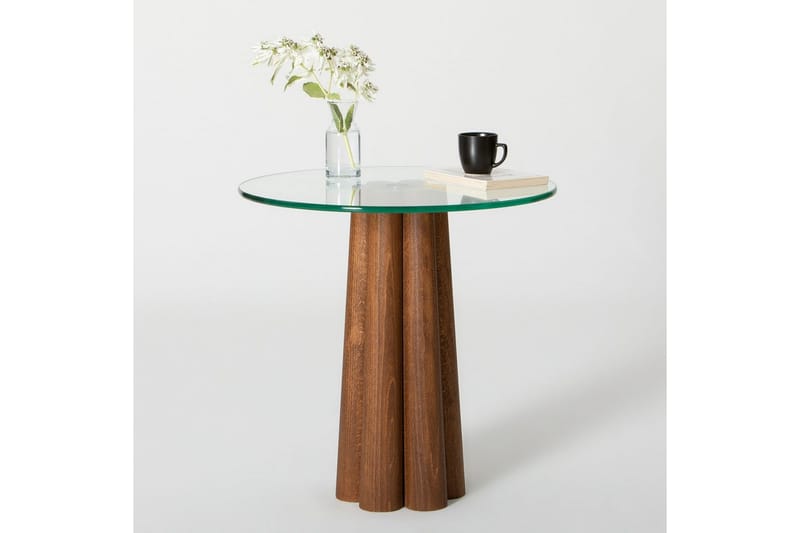 Novera Sofabord 50 cm - Offwhite/Mørkfarget tre - Møbler - Bord - Sofabord & salongbord