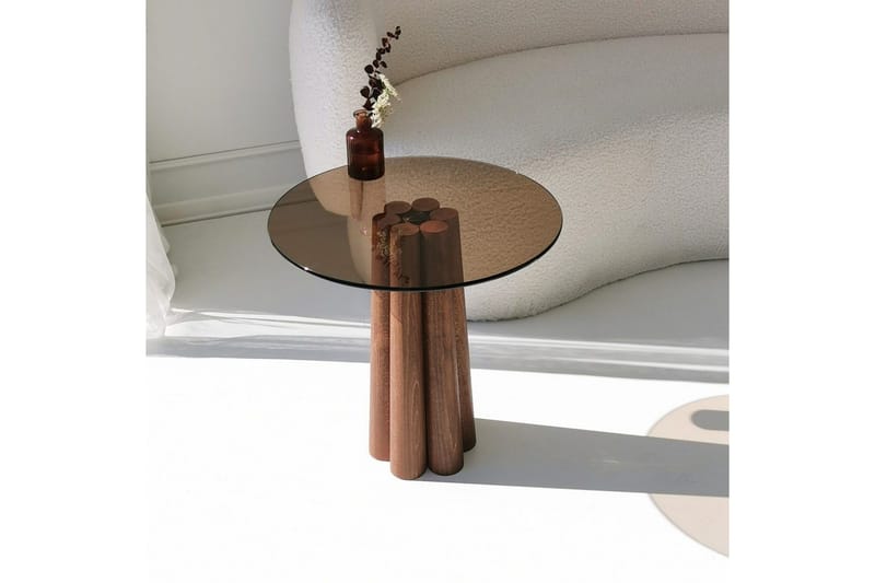 Novera Stuebord 50 cm - Bronse/Valnøtt - Møbler - Bord - Sofabord & salongbord