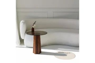 Novera Stuebord 50 cm - Bronse/Valnøtt - Møbler - Bord - Sofabord & salongbord