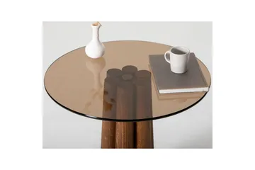 Novera Stuebord 50 cm - Bronse/Valnøtt - Møbler - Bord - Sofabord & salongbord