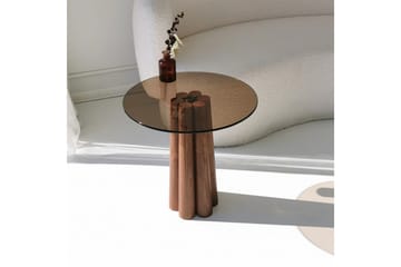 Novera Stuebord 50 cm - Bronse/Valnøtt - Møbler - Bord - Sofabord & salongbord