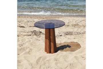 Novera Stuebord 50 cm - Bronse/Valnøtt - Møbler - Bord - Sofabord & salongbord