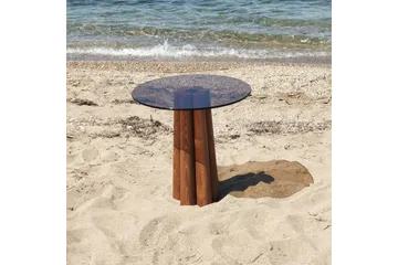 Novera Stuebord 50 cm - Bronse/Valnøtt - Møbler - Bord - Sofabord & salongbord