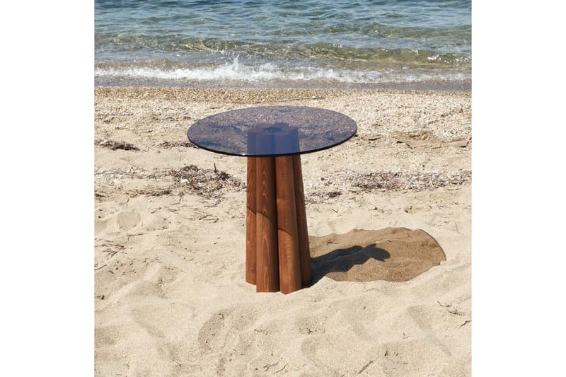 Novera Stuebord 50 cm - Bronse/Valnøtt - Møbler - Bord - Sofabord & salongbord