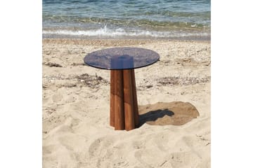 Novera Stuebord 50 cm - Bronse/Valnøtt - Møbler - Bord - Sofabord & salongbord