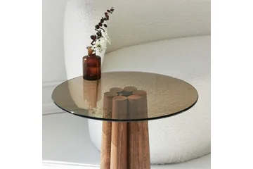 Novera Stuebord 50 cm - Bronse/Valnøtt - Møbler - Bord - Sofabord & salongbord