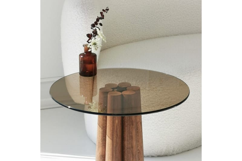 Novera Stuebord 50 cm - Bronse/Valnøtt - Møbler - Bord - Sofabord & salongbord