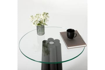 Novera Stuebord 50 cm - Gjennomsiktig/Sort - Møbler - Bord - Sofabord & salongbord