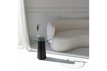 Novera Stuebord 50 cm - Gjennomsiktig/Sort - Møbler - Bord - Sofabord & salongbord