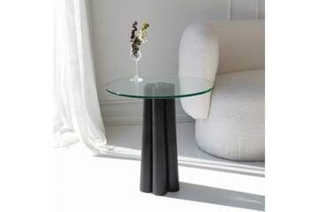 Novera Stuebord 50 cm - Gjennomsiktig/Sort - Møbler - Bord - Sofabord & salongbord