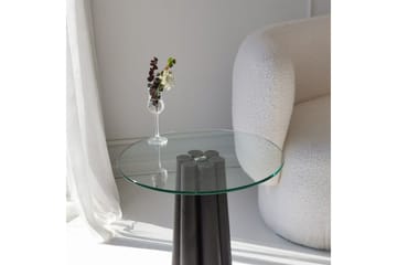 Novera Stuebord 50 cm - Gjennomsiktig/Sort - Møbler - Bord - Sofabord & salongbord