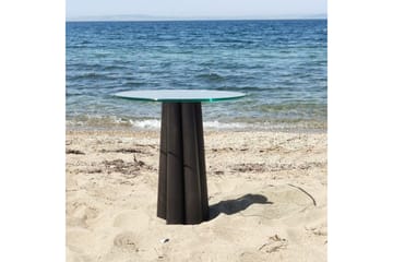 Novera Stuebord 50 cm - Gjennomsiktig/Sort - Møbler - Bord - Sofabord & salongbord