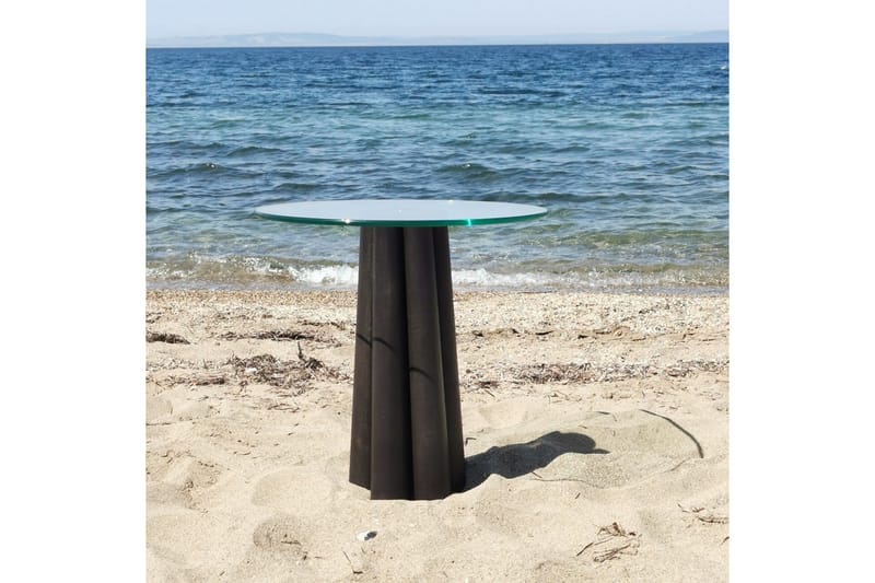 Novera Stuebord 50 cm - Gjennomsiktig/Sort - Møbler - Bord - Sofabord & salongbord