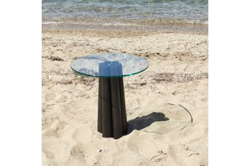 Novera Stuebord 50 cm - Gjennomsiktig/Sort - Møbler - Bord - Sofabord & salongbord