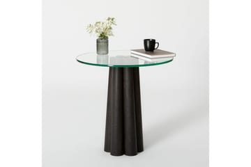 Novera Stuebord 50 cm - Gjennomsiktig/Sort - Møbler - Bord - Sofabord & salongbord