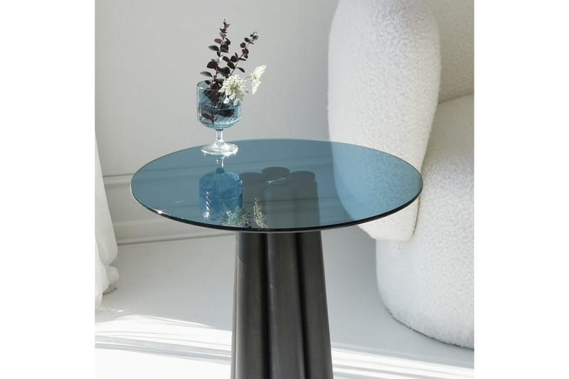 Novera Stuebord 50 cm - Sort/Blå - Møbler - Bord - Sofabord & salongbord
