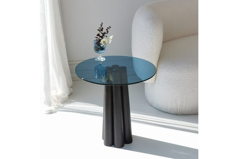 Novera Stuebord 50 cm - Sort/Blå - Møbler - Bord - Sofabord & salongbord