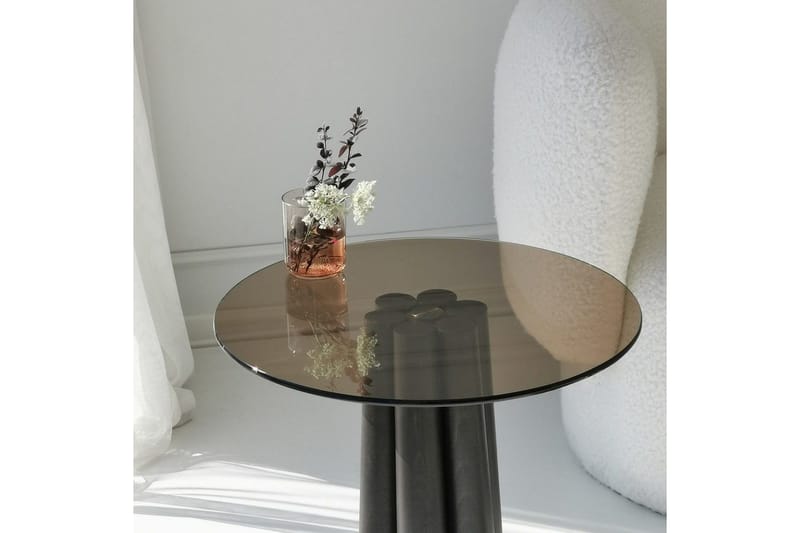 Novera Stuebord 50 cm - Sort/Bronse - Møbler - Bord - Sofabord & salongbord