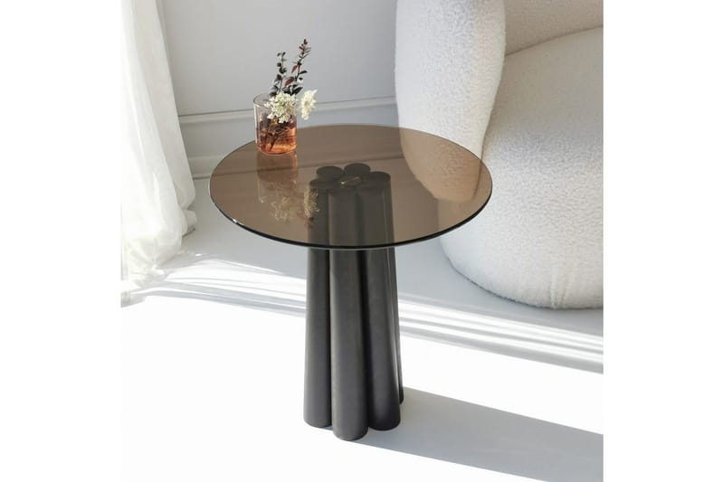 Novera Stuebord 50 cm - Sort/Bronse - Møbler - Bord - Sofabord & salongbord