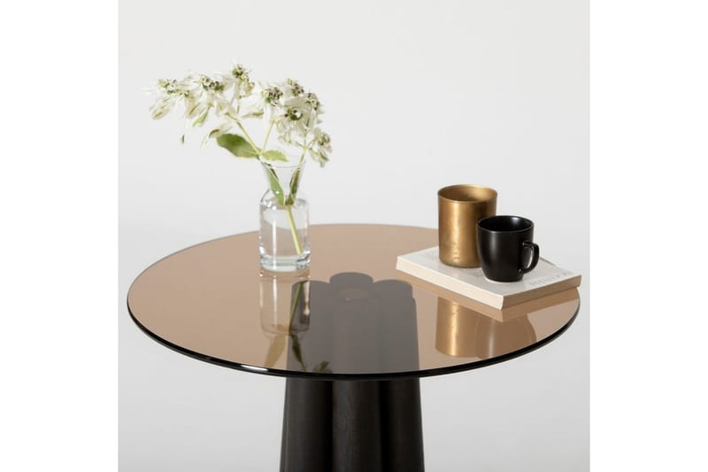 Novera Stuebord 50 cm - Sort/Bronse - Møbler - Bord - Sofabord & salongbord