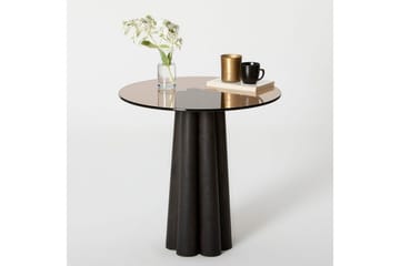 Novera Stuebord 50 cm - Sort/Bronse - Møbler - Bord - Sofabord & salongbord