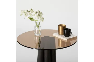 Novera Stuebord 50 cm - Sort/Bronse - Møbler - Bord - Sofabord & salongbord