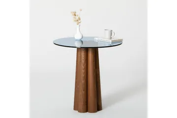 Novera Stuebord 50 cm - Valnøtt/Blå - Møbler - Bord - Sofabord & salongbord