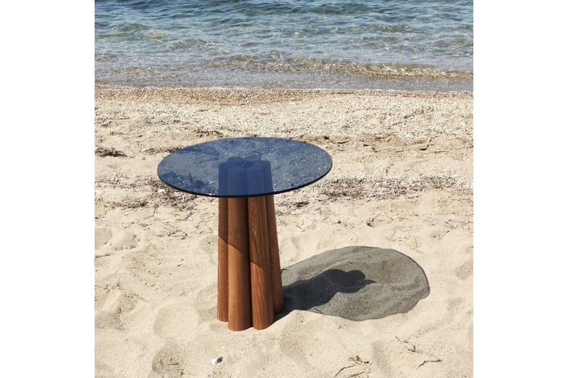 Novera Stuebord 50 cm - Valnøtt/Mørkegrå - Møbler - Bord - Sofabord & salongbord