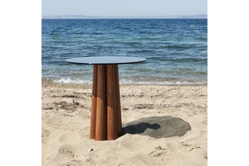 Novera Stuebord 50 cm - Valnøtt/Mørkegrå - Møbler - Bord - Sofabord & salongbord