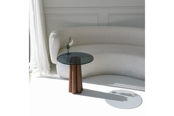 Novera Stuebord 50 cm - Valnøtt/Mørkegrå - Møbler - Bord - Sofabord & salongbord