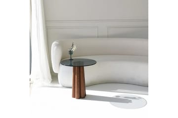 Novera Stuebord 50 cm - Valnøtt/Mørkegrå - Møbler - Bord - Sofabord & salongbord