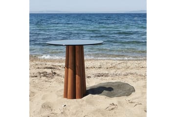 Novera Stuebord 50 cm - Valnøtt/Mørkegrå - Møbler - Bord - Sofabord & salongbord