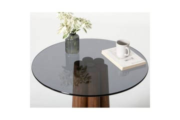 Novera Stuebord 50 cm - Valnøtt/Mørkegrå - Møbler - Bord - Sofabord & salongbord