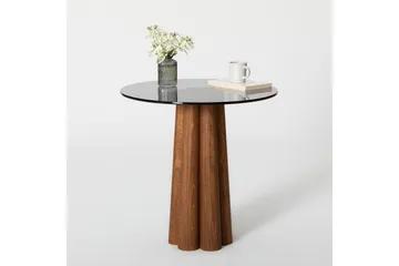 Novera Stuebord 50 cm - Valnøtt/Mørkegrå - Møbler - Bord - Sofabord & salongbord