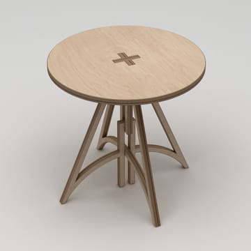 Nurena Spisebord 75 cm - Naturlig tre - Møbler - Bord - Spisebord & kjøkkenbord