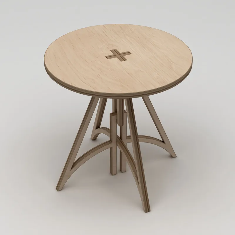 Nurena Spisebord 75 cm - Naturlig tre - Møbler - Bord - Spisebord & kjøkkenbord