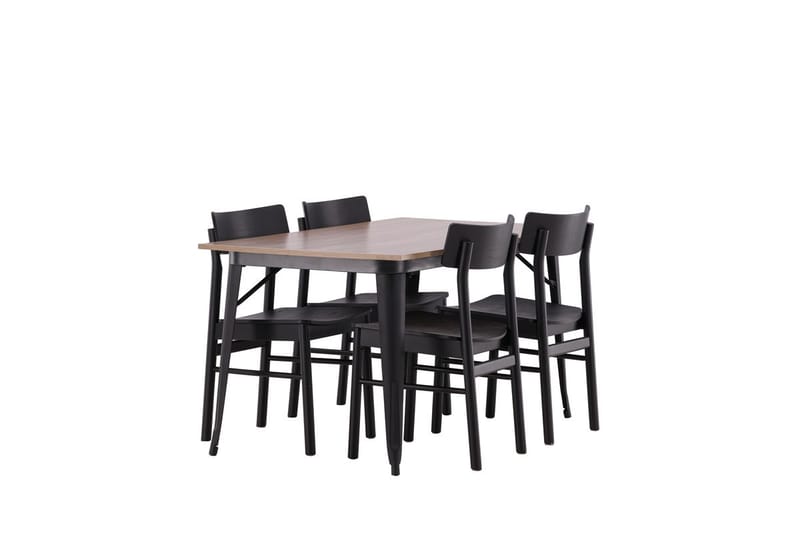 Ochovi spisebord 140 cm med 4 Montros spisestoler - Møbler - Bord - Spisegruppe