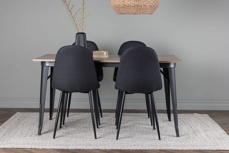 Ochovi spisebord 140 cm med 4 Polar spisestoler