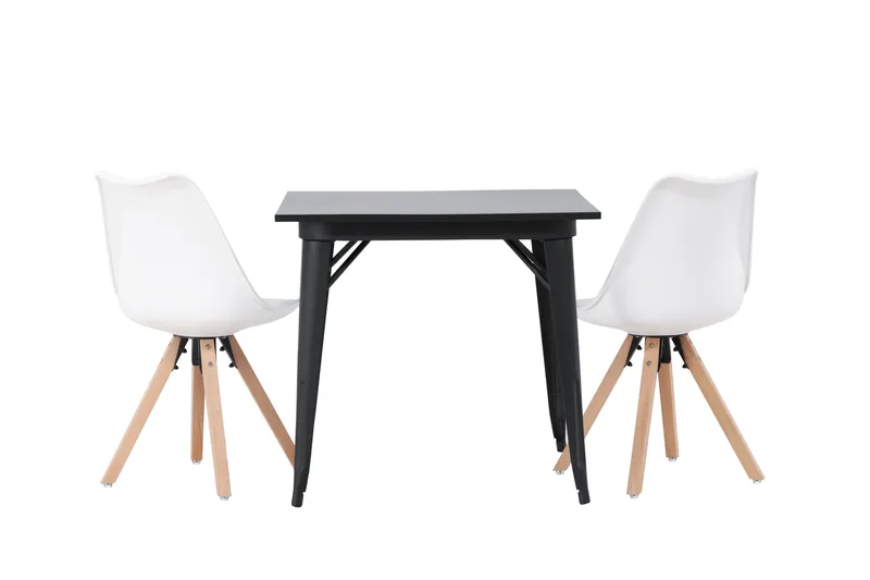 Ochovi Spisegruppe 80 cm Rektangulær med 2 Zeno Stoler - Svart - Møbler - Bord - Spisegruppe