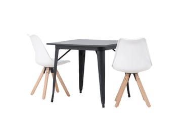 Ochovi Spisegruppe 80 cm Rektangulær med 2 Zeno Stoler - Svart - Møbler - Bord - Spisegruppe