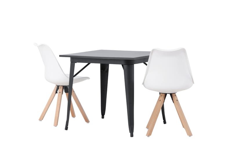 Ochovi Spisegruppe 80 cm Rektangulær med 2 Zeno Stoler - Svart - Møbler - Bord - Spisegruppe