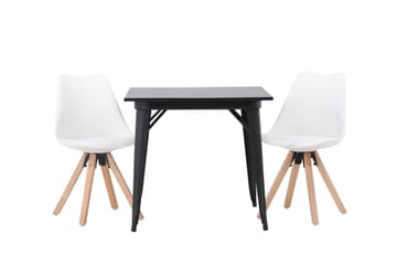 Ochovi Spisegruppe 80 cm Rektangulær med 2 Zeno Stoler - Svart - Møbler - Bord - Spisegruppe