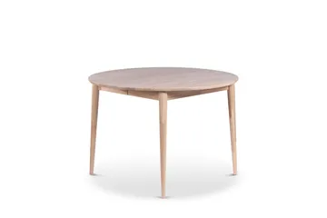 Odense Uttrekkbart Spisebord 110-150 cm Rundt for 4 personer i heltre - Natur - Møbler - Bord - Spisebord & kjøkkenbord