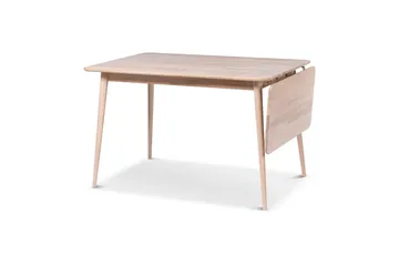 Odense Uttrekkbart Spisebord 120-160 cm for 4 personer i heltre - Natur - Møbler - Bord - Spisebord & kjøkkenbord