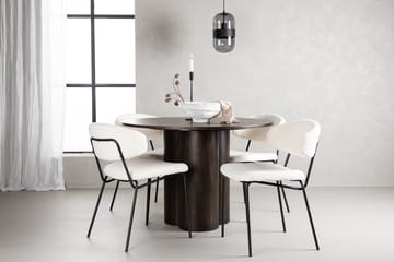 Olivero spisebord 110 cm rundt med 4 Chico spisestoler - Møbler - Bord - Spisegruppe