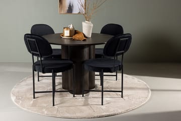Olivero Spisebord 110 cm Rundt med 4 Stella Spisestoler - Møbler - Bord - Spisegruppe