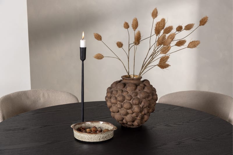 Olivia Matgruppe 110 cm Rund med 4 Modesto Stoler - Sort - Møbler - Bord - Spisegruppe
