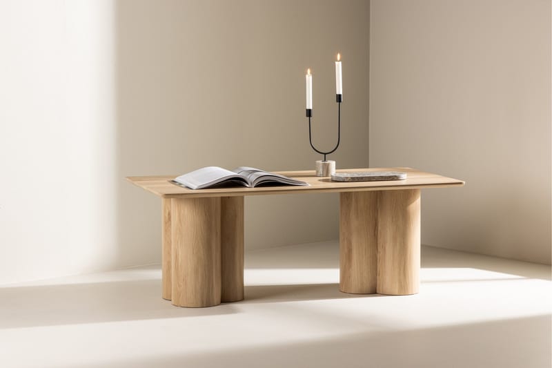 Olivia Rektangulært Sofabord i Lyst Tre - Beige - Møbler - Bord - Sofabord & salongbord