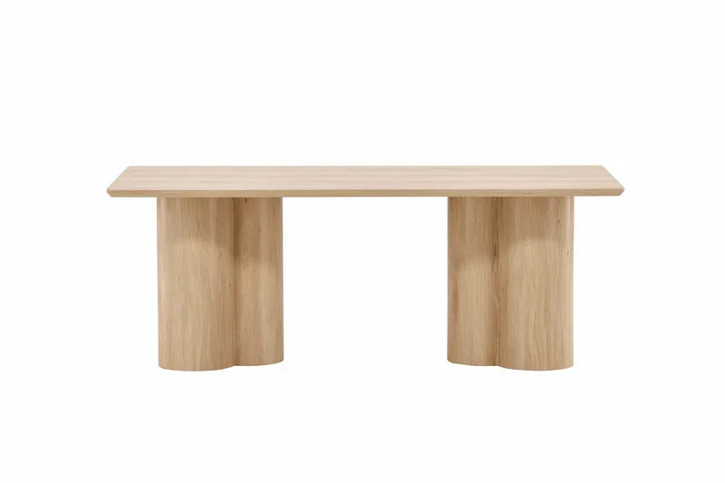 Olivia Rektangulært Sofabord i Lyst Tre, Beige